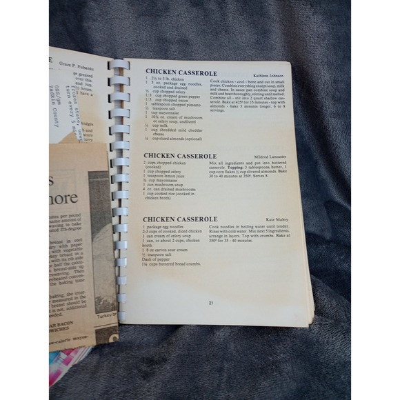 Calvary Baptist Church Cookbook Spartanburg, South Carolina Vintage 1984 Spiral - Picture 12 of 16